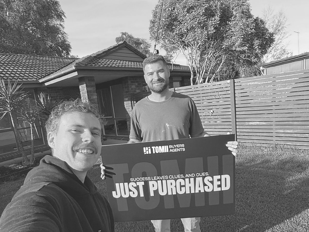 TOMII buyers agents at a recently purchased metro Melbourne investment property